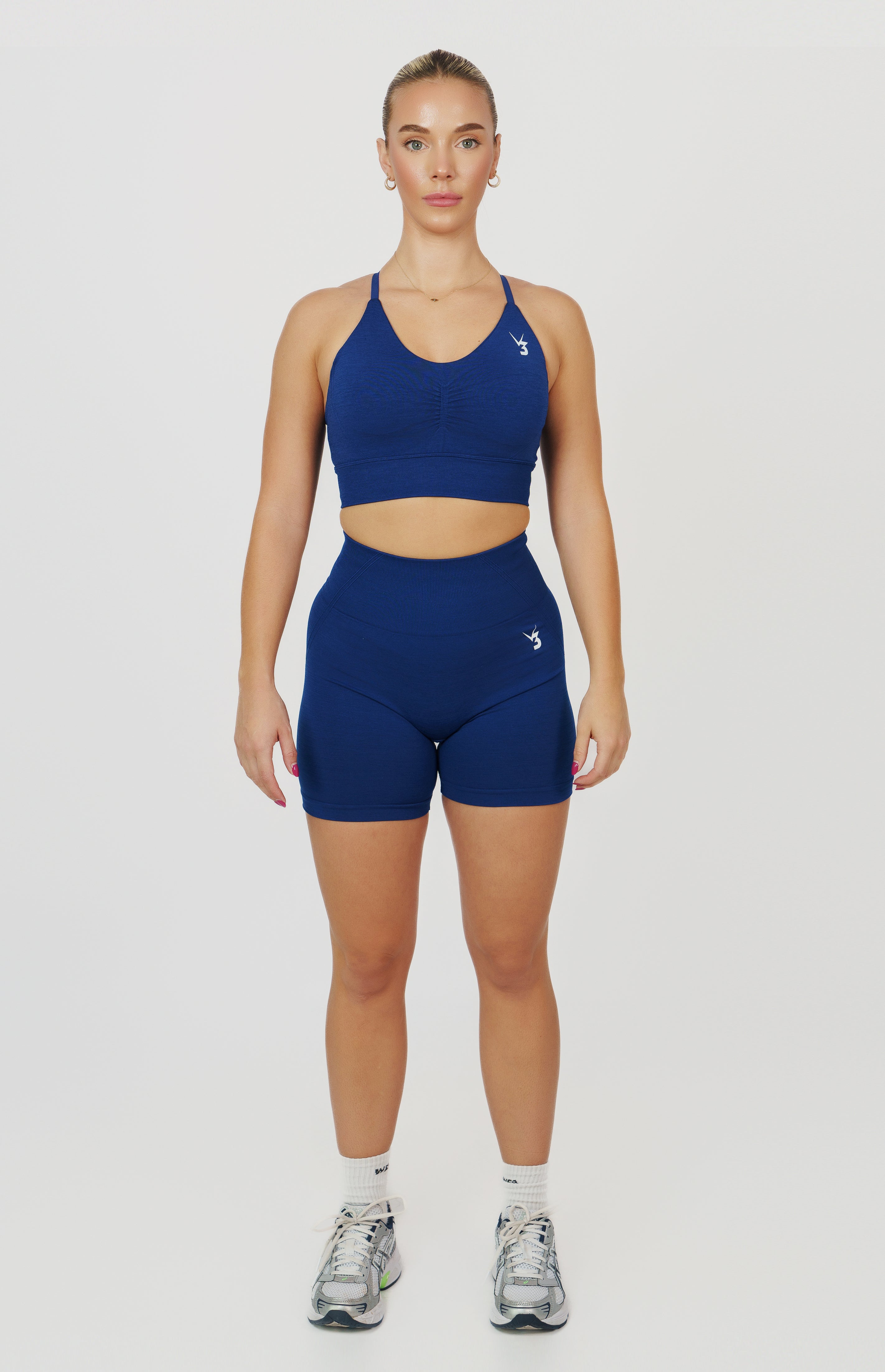 Tempo Seamless Scrunch Shorts - Midnight Blue