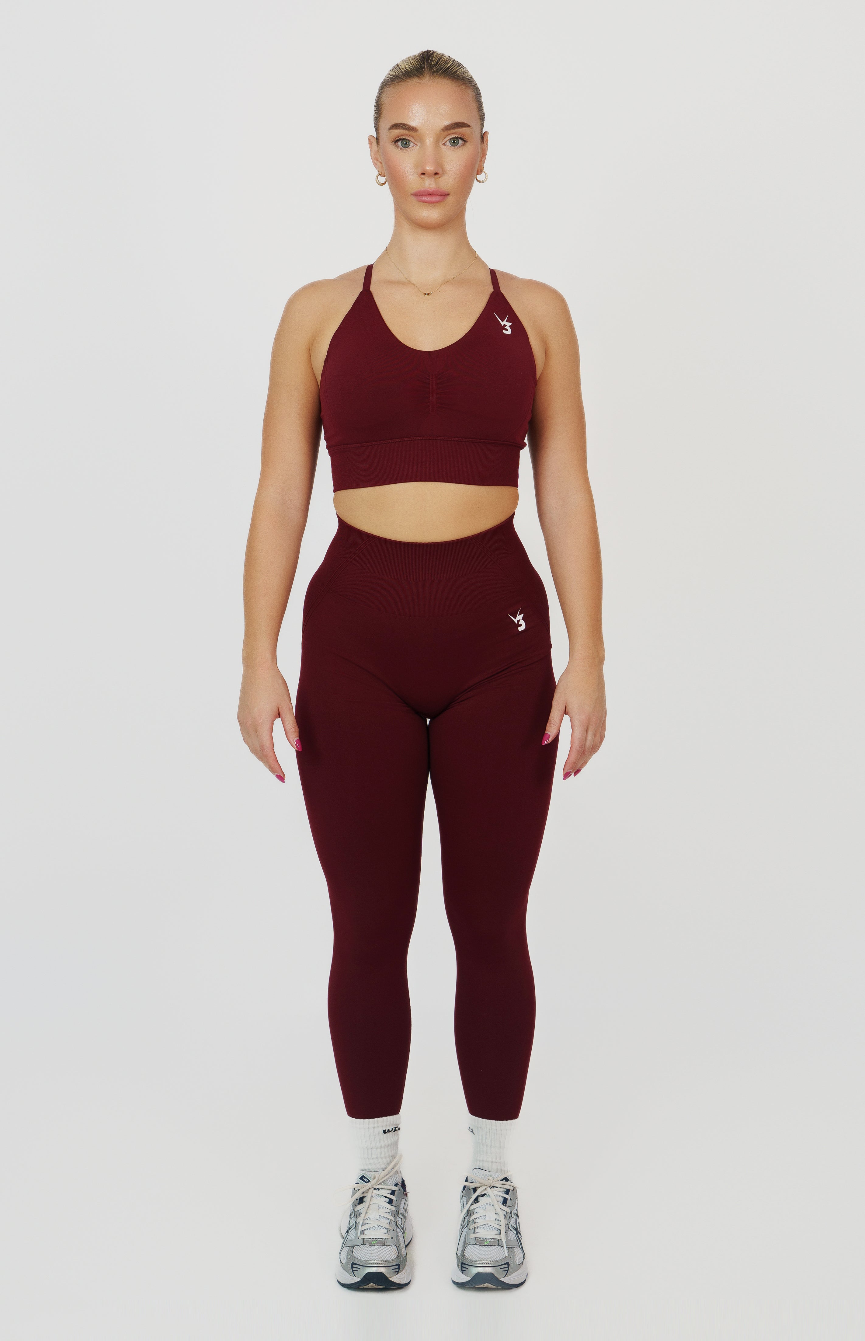 Tempo Seamless Scrunch shorts- Pomegranate Red